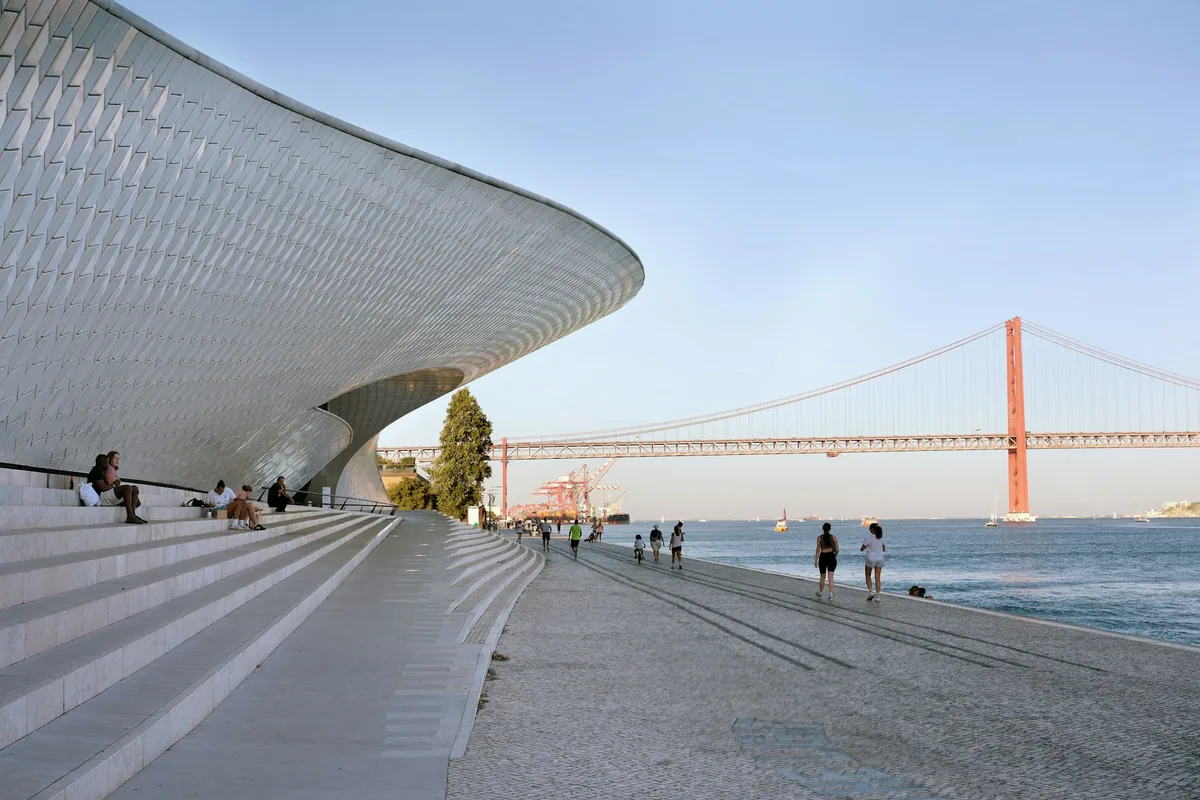 Contemporary architecture on Lisbon’s waterfront at MAAT